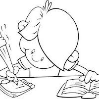  DIBUJOS  DE ESCRITURA  PARA  COLOREAR 